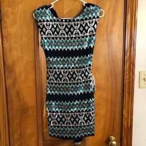 Sparkly cocktail dress.